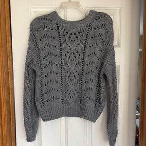 She + Sky Charcoal Knit Women's Sweater